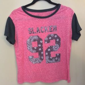 Red and black t-shirt